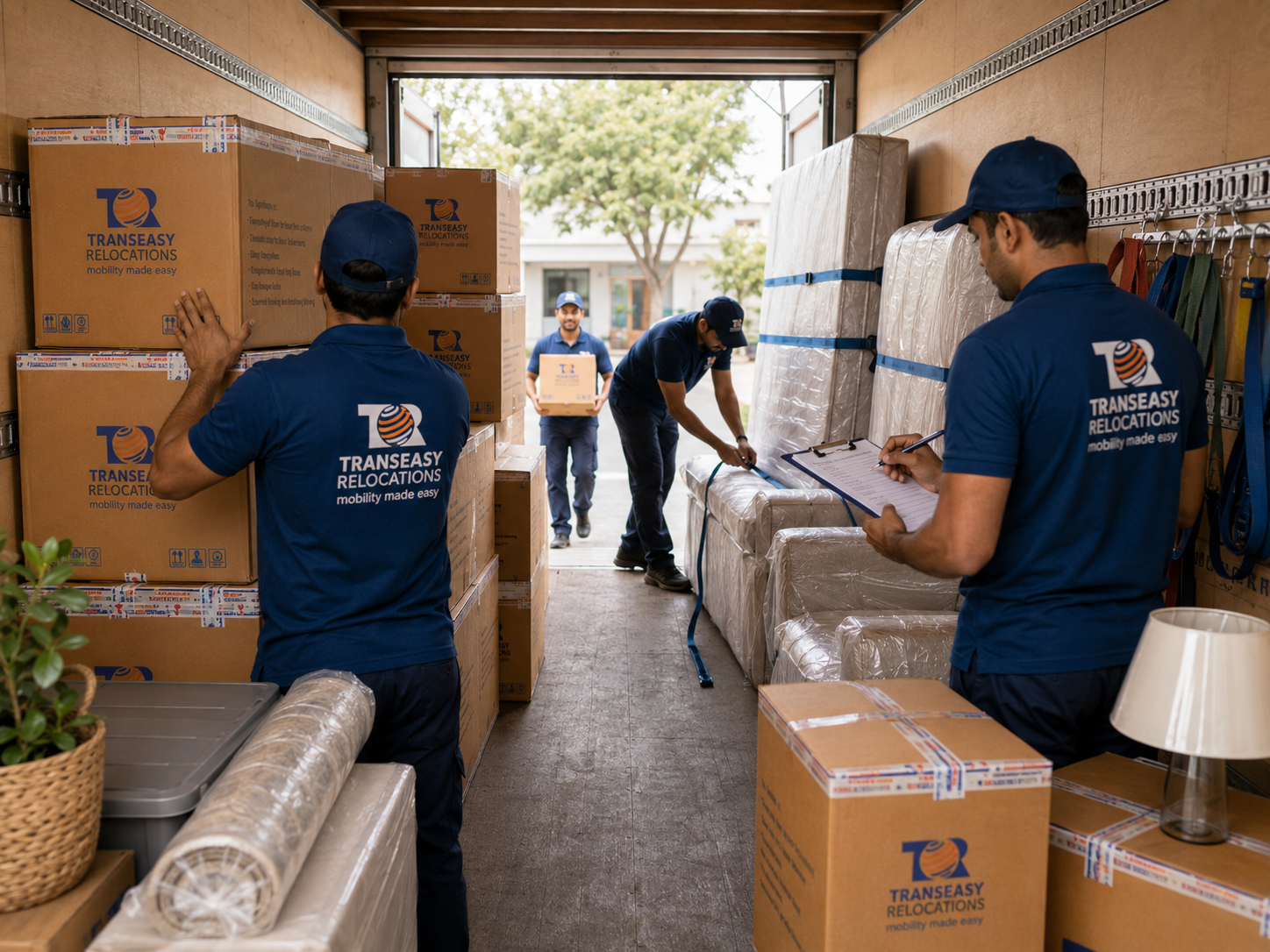 get all your materials packed and shifted